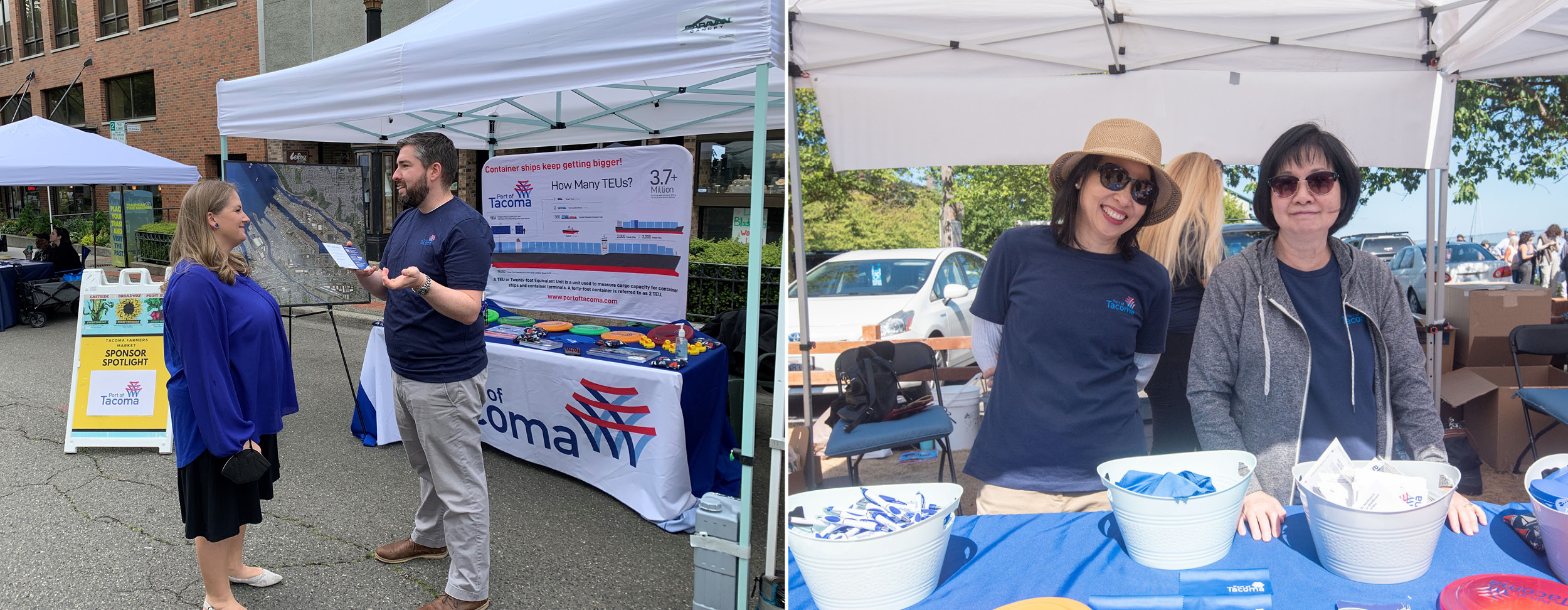 Port staff are out and about in the community this summer